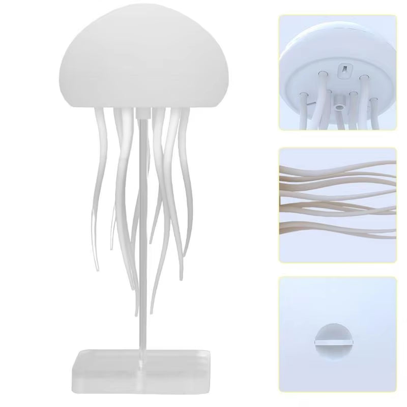 Jelly Fish Light Lamp Voice Control LED Floating Jellyfish Lamp Rechargeable Night Light Cute Desk Lamp Jellyfish Lights For